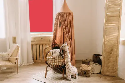 Estores de rolo para porta de varanda Vermelho
