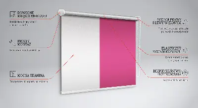 Estores de rolo interiores para janela Rosa