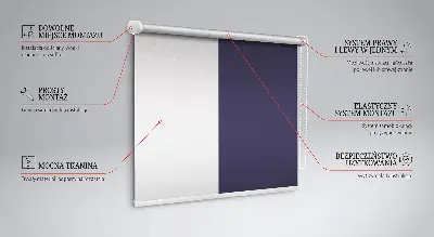 Estores de rolo para porta de varanda Roxo escuro