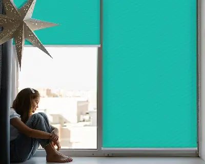 Estores de rolo para janela Turquesa