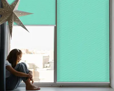 Estores de rolo interiores Turquesa
