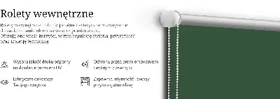 Estores de rolo interiores para janela Verde