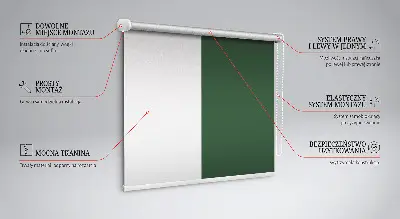 Estores de rolo interiores para janela Verde