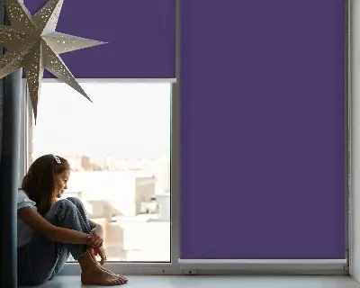 Estores de rolo para porta de varanda Roxo