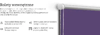 Estores de rolo interiores para janela Roxo