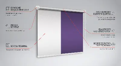 Estores de rolo interiores para janela Roxo