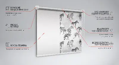Estores de rolo para janela Animais cinzentos