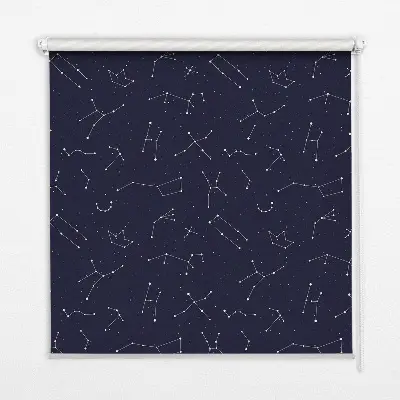 Estores de rolo para porta de varanda Constelação de estrelas