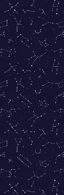 Estores de rolo para porta de varanda Constelação de estrelas