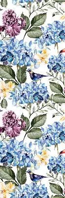 Estores de rolo interiores para janela Tucanos e flores