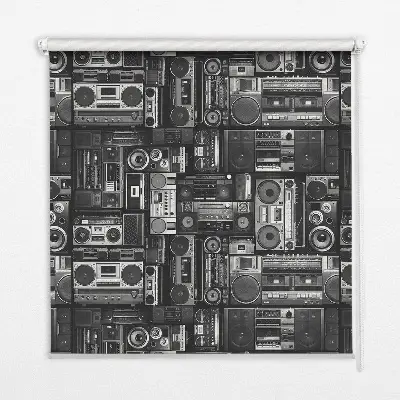 Estores de rolo interiores Alto-falantes de rádio