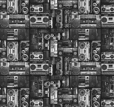 Estores de rolo interiores Alto-falantes de rádio