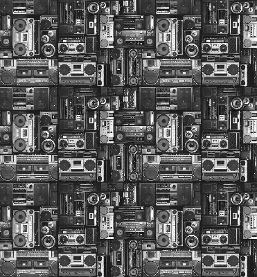 Estores de rolo interiores Alto-falantes de rádio