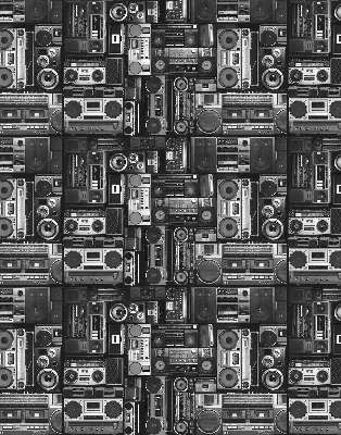 Estores de rolo interiores Alto-falantes de rádio