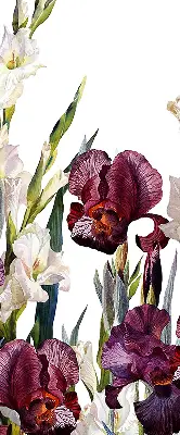 Estores de rolo para porta de varanda Florzinhas
