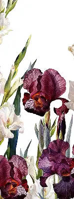 Estores de rolo para porta de varanda Florzinhas
