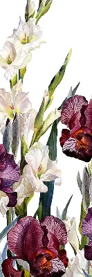 Estores de rolo para porta de varanda Florzinhas