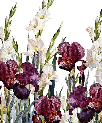 Estores de rolo para porta de varanda Florzinhas