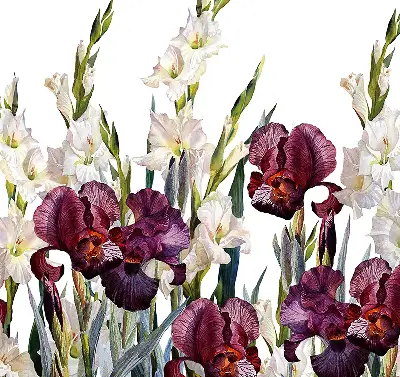 Estores de rolo para porta de varanda Florzinhas