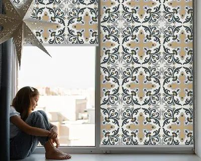 Estores de rolo interiores para janela Azulejo marroquino