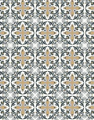 Estores de rolo interiores para janela Azulejo marroquino