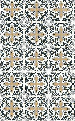 Estores de rolo interiores para janela Azulejo marroquino