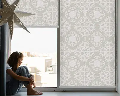 Estores de rolo interiores para janela Azulejo marroquino