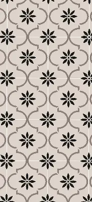 Estores de rolo interiores para janela Azulejo marroquino em forma de flor