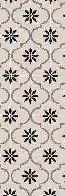Estores de rolo interiores para janela Azulejo marroquino em forma de flor