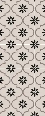 Estores de rolo interiores para janela Azulejo marroquino em forma de flor