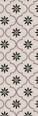 Estores de rolo interiores para janela Azulejo marroquino em forma de flor