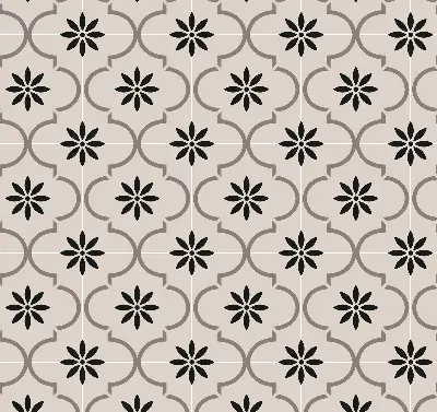 Estores de rolo interiores para janela Azulejo marroquino em forma de flor