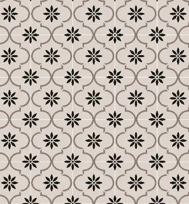 Estores de rolo interiores para janela Azulejo marroquino em forma de flor