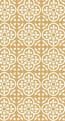 Estores de rolo em tecido Azulejo com padrão folclórico português