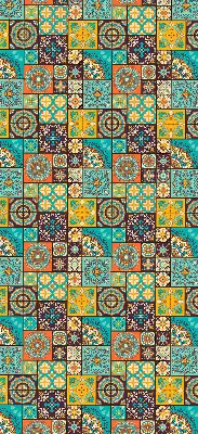 Estores de rolo interiores para janela mandala colorida
