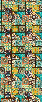 Estores de rolo interiores para janela mandala colorida
