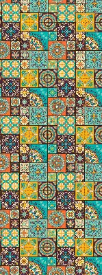 Estores de rolo interiores para janela mandala colorida