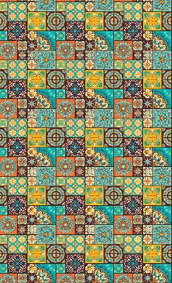 Estores de rolo interiores para janela mandala colorida