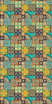 Estores de rolo interiores para janela mandala colorida