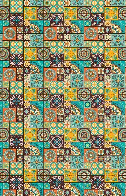 Estores de rolo interiores para janela mandala colorida