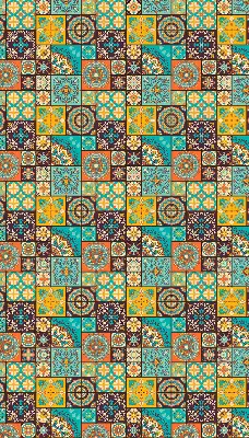 Estores de rolo interiores para janela mandala colorida