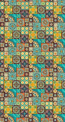 Estores de rolo interiores para janela mandala colorida