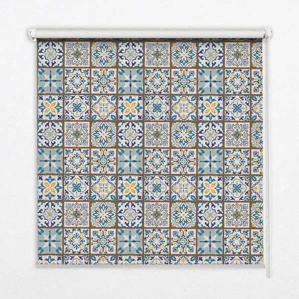 Estores de rolo para porta de varanda Mandala