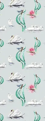 Estores de rolo interiores Cisnes e patos