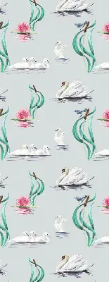 Estores de rolo interiores Cisnes e patos