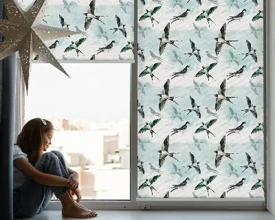 Estores de rolo interiores para janela Andorinhas