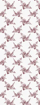Estores de rolo interiores para janela Cisnes de origami