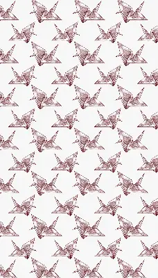 Estores de rolo interiores para janela Cisnes de origami