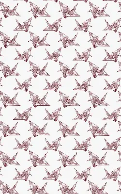 Estores de rolo interiores para janela Cisnes de origami