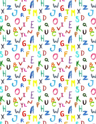 Estores de rolo para porta de varanda Letras coloridas